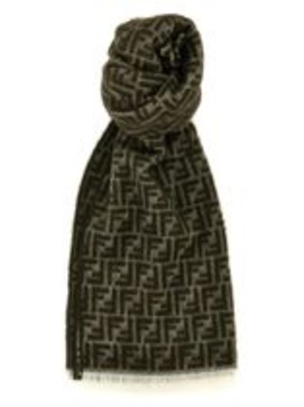 FENDI 新作 マフラー 人気 ロゴ お洒落フリンジ FF wool scarf