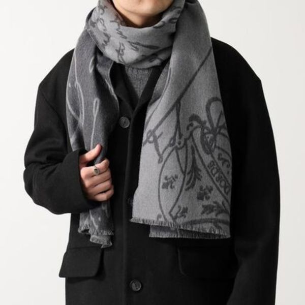 Berluti マフラー T29SJ120 ウール 総柄