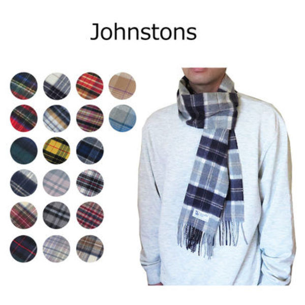 【国内配送】JOHN STONS ジョンストンズ マフラー カシミア 0016