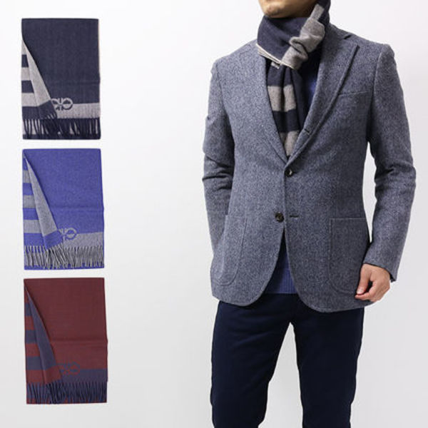 Salvatore Ferragamo サルヴァトーレフェラガモ マフラー  ロゴ