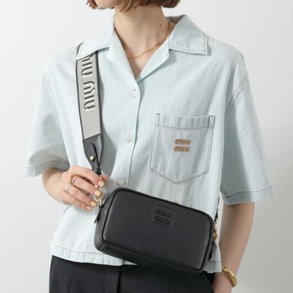 MIUMIU ショルダーバッグ 5BH225 2F8K レザー