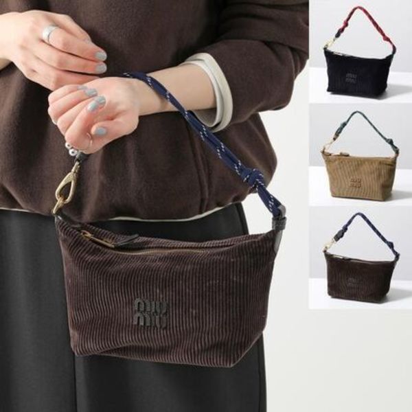 MIUMIU ハンドバッグ 5NE841 2IG4 コーデュロイ