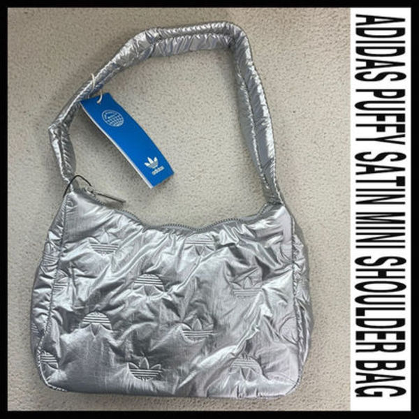 人気 ☆ADIDAS☆ PUFFY SATIN MINI SHOULDER BAG