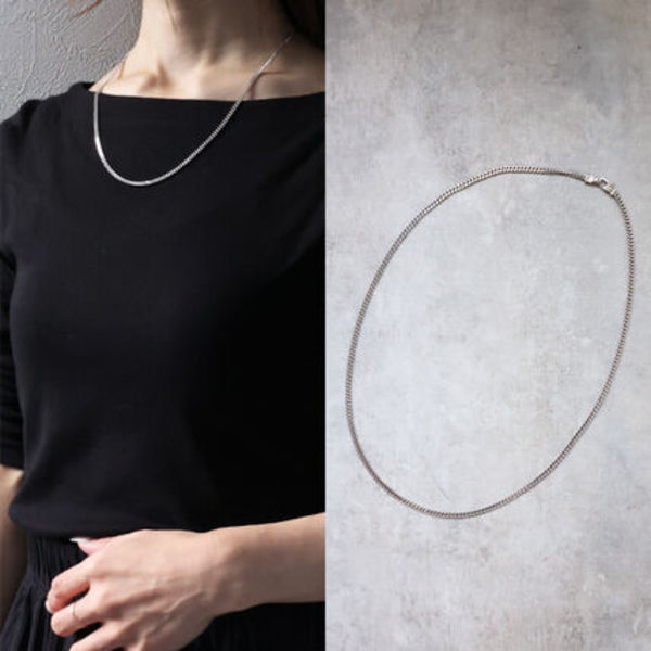 TOM WOOD ネックレス Curb Chain Necklace M シルバー925 100264