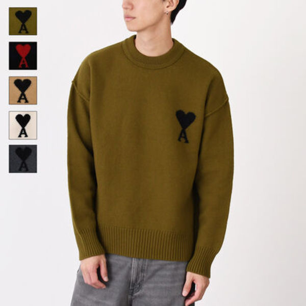 【国内即発】AMI PARIS Ami De Coeur クルーネック セーター