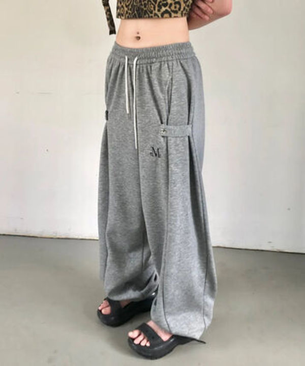 MUCENT ウィアサイドボタンスウェットパンツ ユニセックス