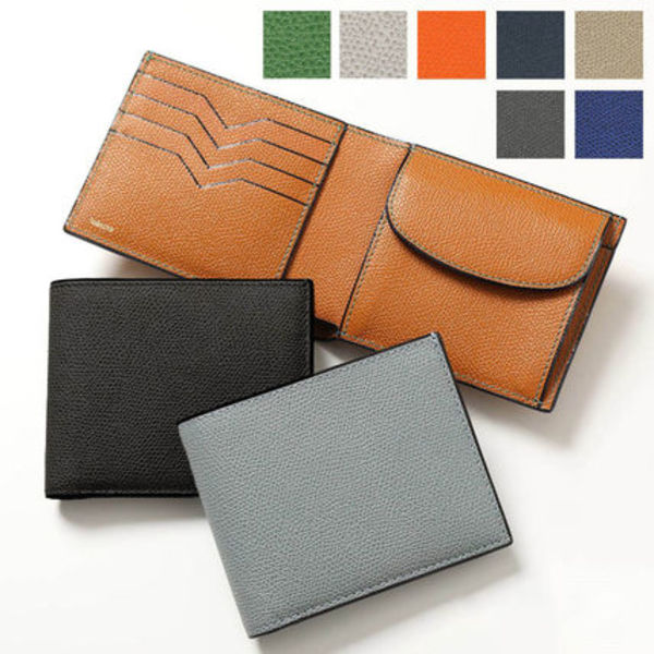 Valextra 二つ折り財布 V8L23 02800CB RD 小銭入れ付き