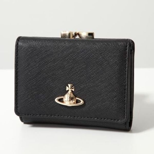 Vivienne Westwood 三つ折り財布 SAFFIANO SMALL FRAME WALLET