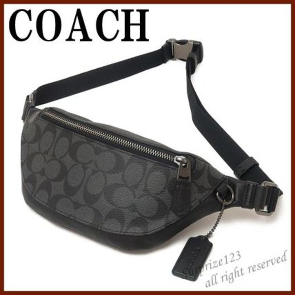 【即発】コーチ COACH バッグ メンズ 斜めがけ ウエストバッグ