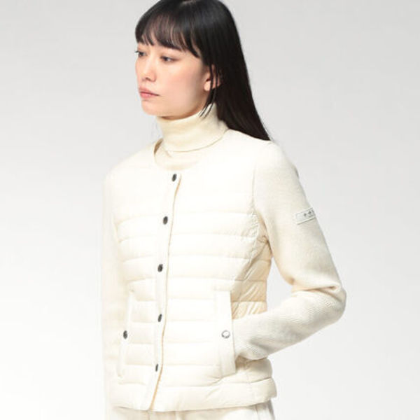 TATRAS NILS ニットダウンブルゾン ニルス ノーカラー