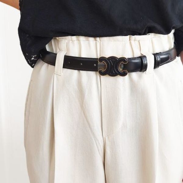 直営店買付 CELINE トリオンフ ベルト /  25mm