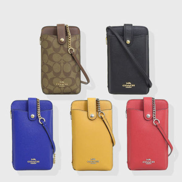 COACH コーチ NORTH SOUTH スマホ ショルダー【送料0/国内即発】
