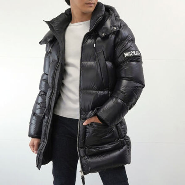 MACKAGE KENDRICK-R フード付 ダウンジャケット ブラック