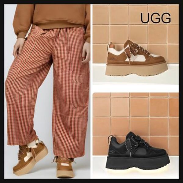 【UGG】Astromel 厚底 プラットフォーム スニーカー スエード