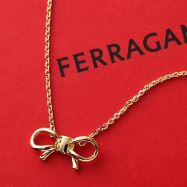 FERRAGAMO ネックレス NKL BOW 760951 リボン