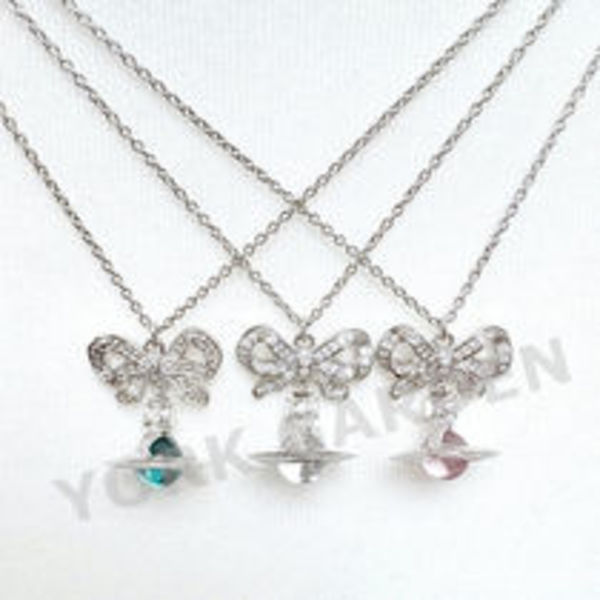 ★vivienne westwood★リボン可愛い オーブロゴ ネックレス
