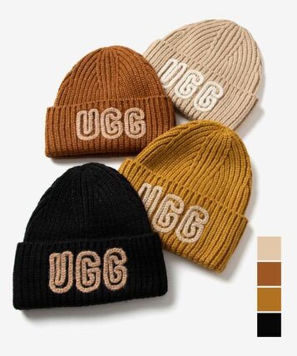 アグ UGG CHUNKY CRAFTED RIB BEANIE ニット帽 102345