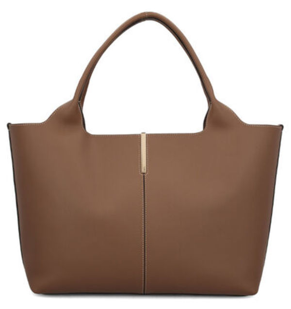 TOD'S ♪ レザー ショッピング バッグ ミディアム-スモール