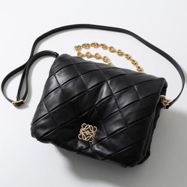 LOEWE ショルダーバッグ Puffer Goya Woven A896P41X14
