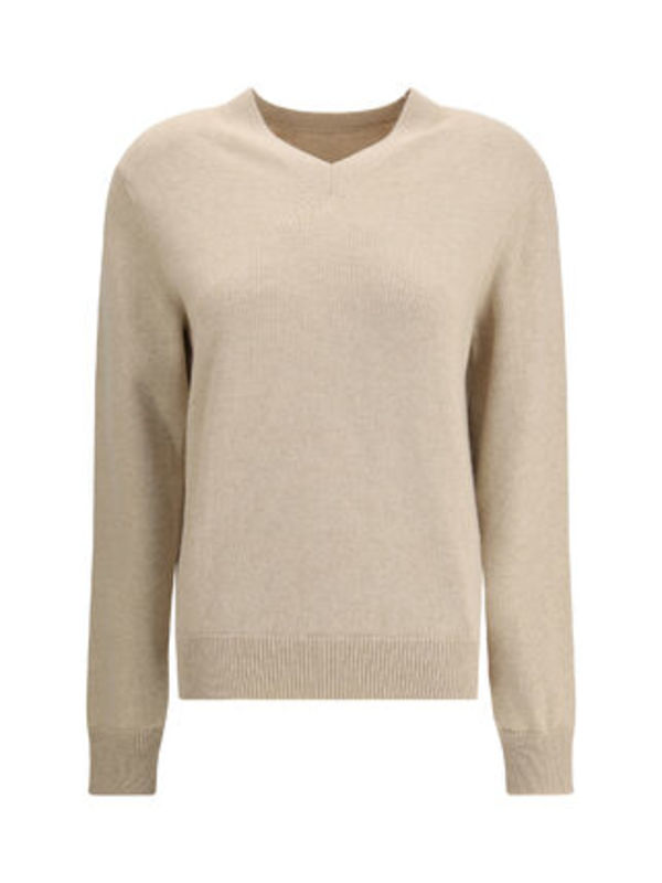 PHOEBE PHILO EASY V NECK SWEATER