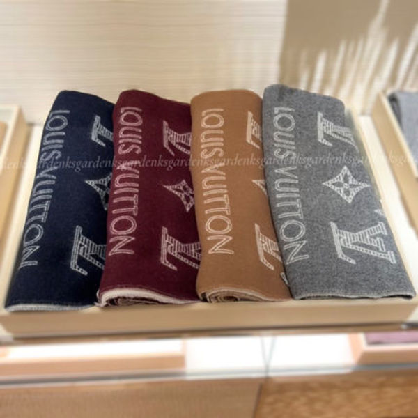 すぐ届く!LOUIS VUITTON マフラー・モノグラム シャドウ