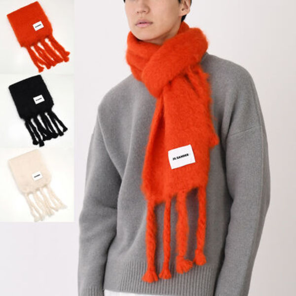 【国内即発】JILSANDER ナローウールブレンド スカーフ