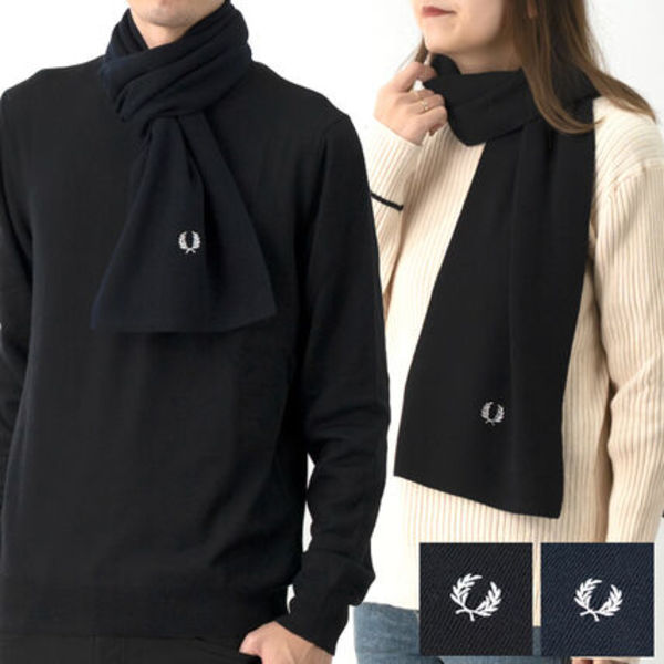 国内発送 フレッドペリー ニットマフラー C8140