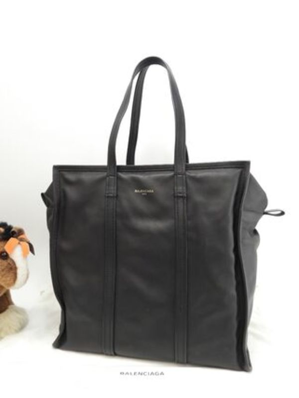 バレンシアガ まち広トートバッグ大 バザールショッパー レザー