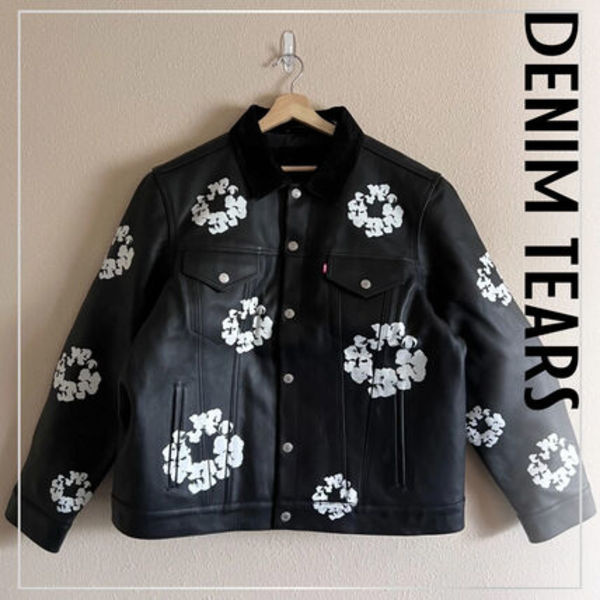 人気 DENIM TEARS × Levi’s レザーコットンリース ジャケット