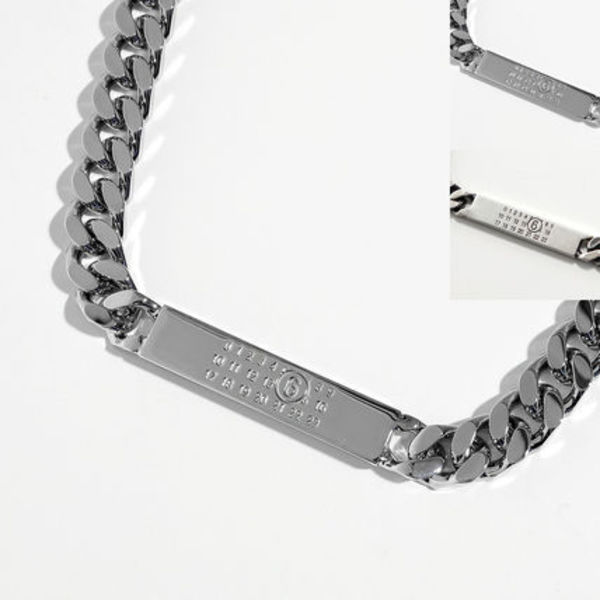 MM6 チェーンネックレス SM6UU0033 SV0235 ロゴ プレート