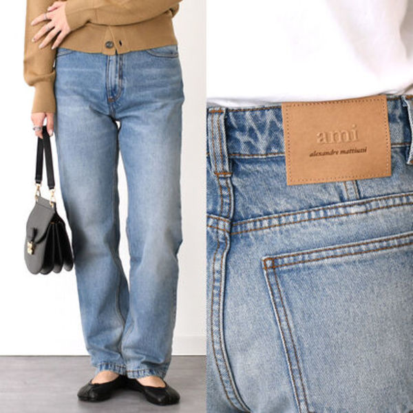 【国内即発】AMI ALEXANDRE MATTIUSSI ブルー コットン ジーンズ