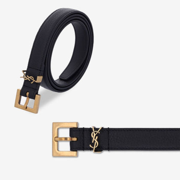 関税負担なし☆Saint Laurent カサンドラスクエアバックルベルト