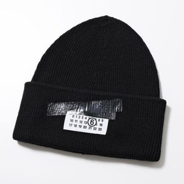 MM6 ニット帽 SH2TB0003 M13168 テープラベル