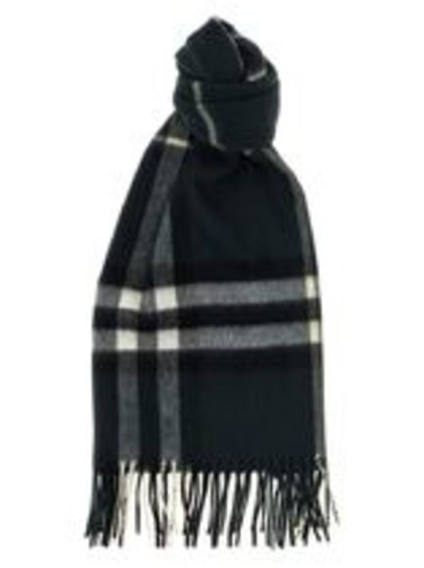 【BURBERRY】Check Cashmere Scarf カシミヤスカーフ