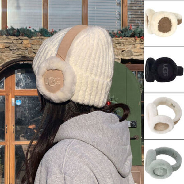 【UGG】【人気アイテム】Sheepskin Embroidery Earmuff