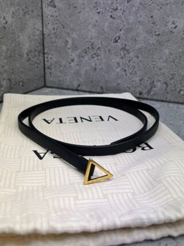 BOTTEGA VENETA GOLD BUCKLE ベルトブラック 619759