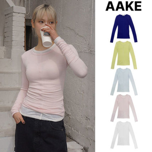 【AAKE】PASTEL SLIM LONG SLEEVE