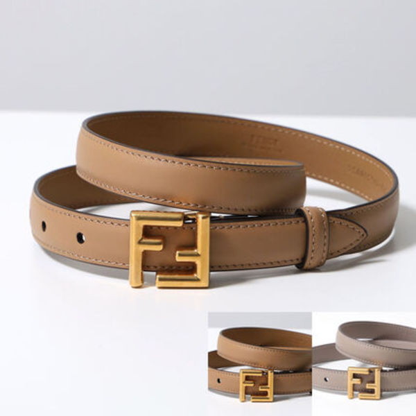 FENDI ベルト 8C0648 AAIW レザー FFロゴ ナローベルト