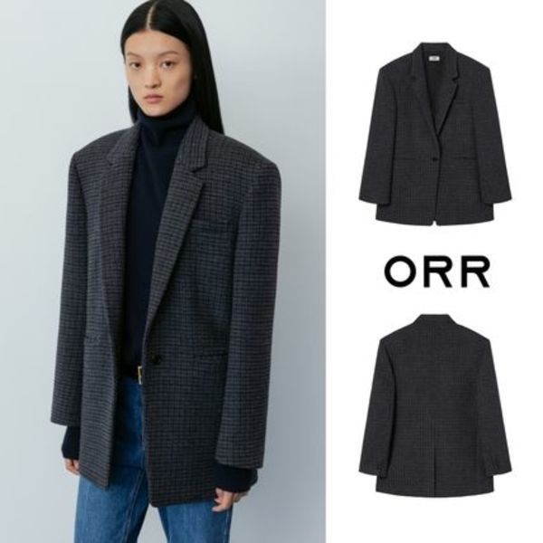 ORR☆Wool Cashmere Check Blazer