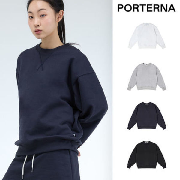 【PORTERNA】25SS★ PRTN)Essential embossed logo sweatshirt