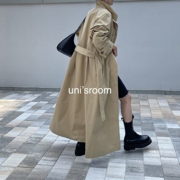 uni's room■スタンドカラーロングトレンチコート OT-SS23-02