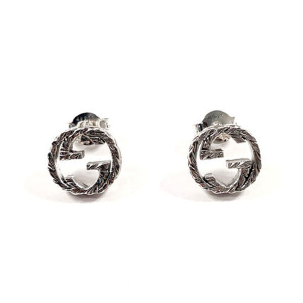 グッチ ピアス インターロッキングG  シルバー925