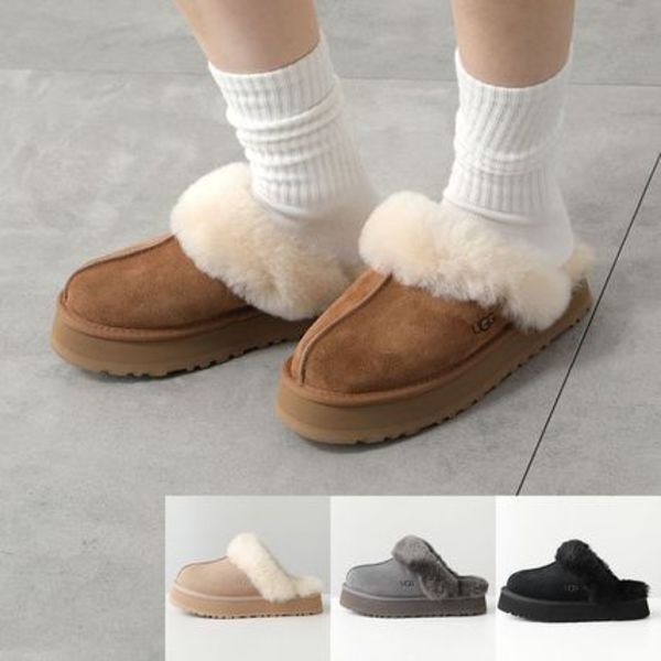 UGG スリッポン W DISQUETTE 1122550 ムートン 厚底