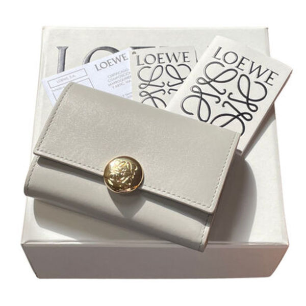 関税込 Loewe ロエベ ぺブル バーティカル ウォレット スモール