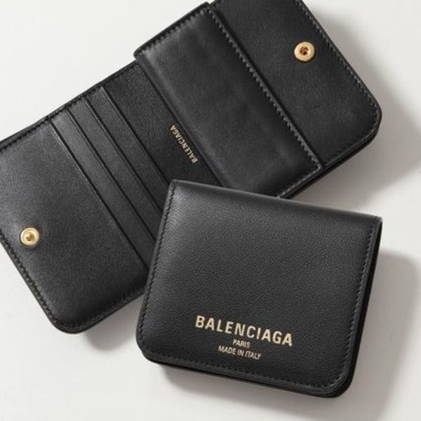 BALENCIAGA 二つ折り財布 Cash 2.0 810901 2ABGH 小銭入れあり