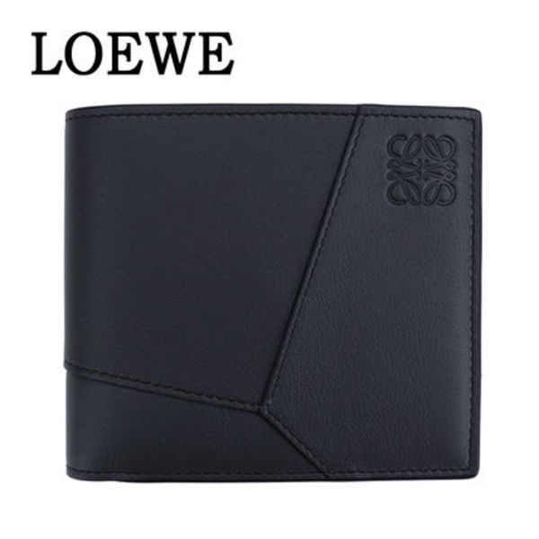 最短翌日お届け LOEWE 二つ折り財布 メンズ ウォレット 正規品