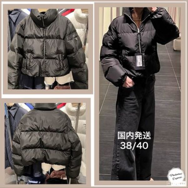 PRADA新作((29O056))やっぱり可愛いクロップド丈ダウンコート