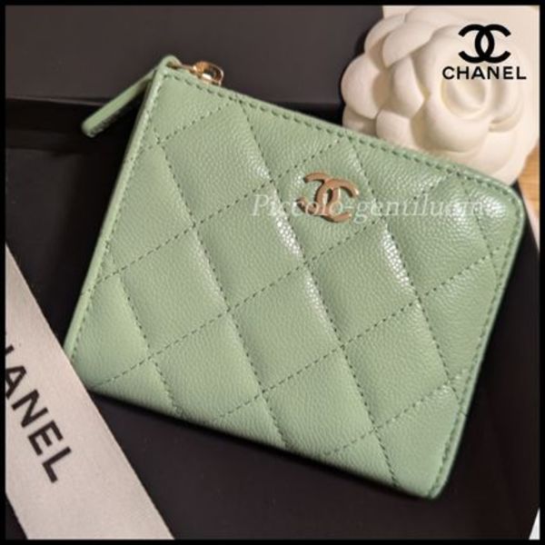 【人気のL型ジップ♪】CHANEL スモールウォレット ミニ財布