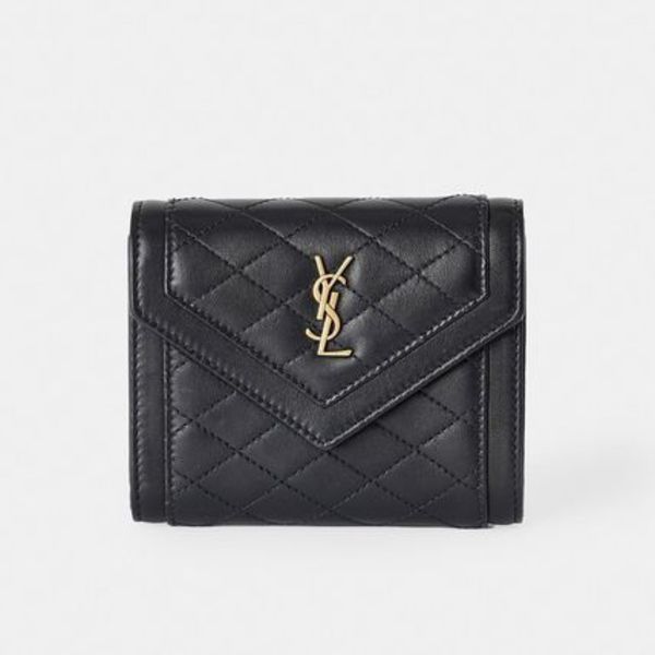 ★ SAINT LAURENT ★ ロゴ付き 折りたたみ財布【多色在庫】