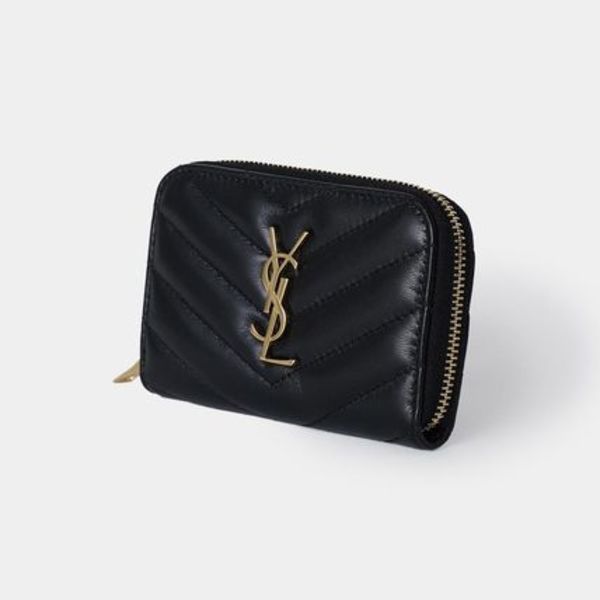 大SALE★Saint Laurent★コイン カードウォレット★BLACK